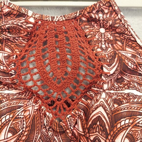 NWT Swimsuits For All bikini Womens 18  gorgeous Pink Maroon Lace cut out Sexy - Picture 5 of 16